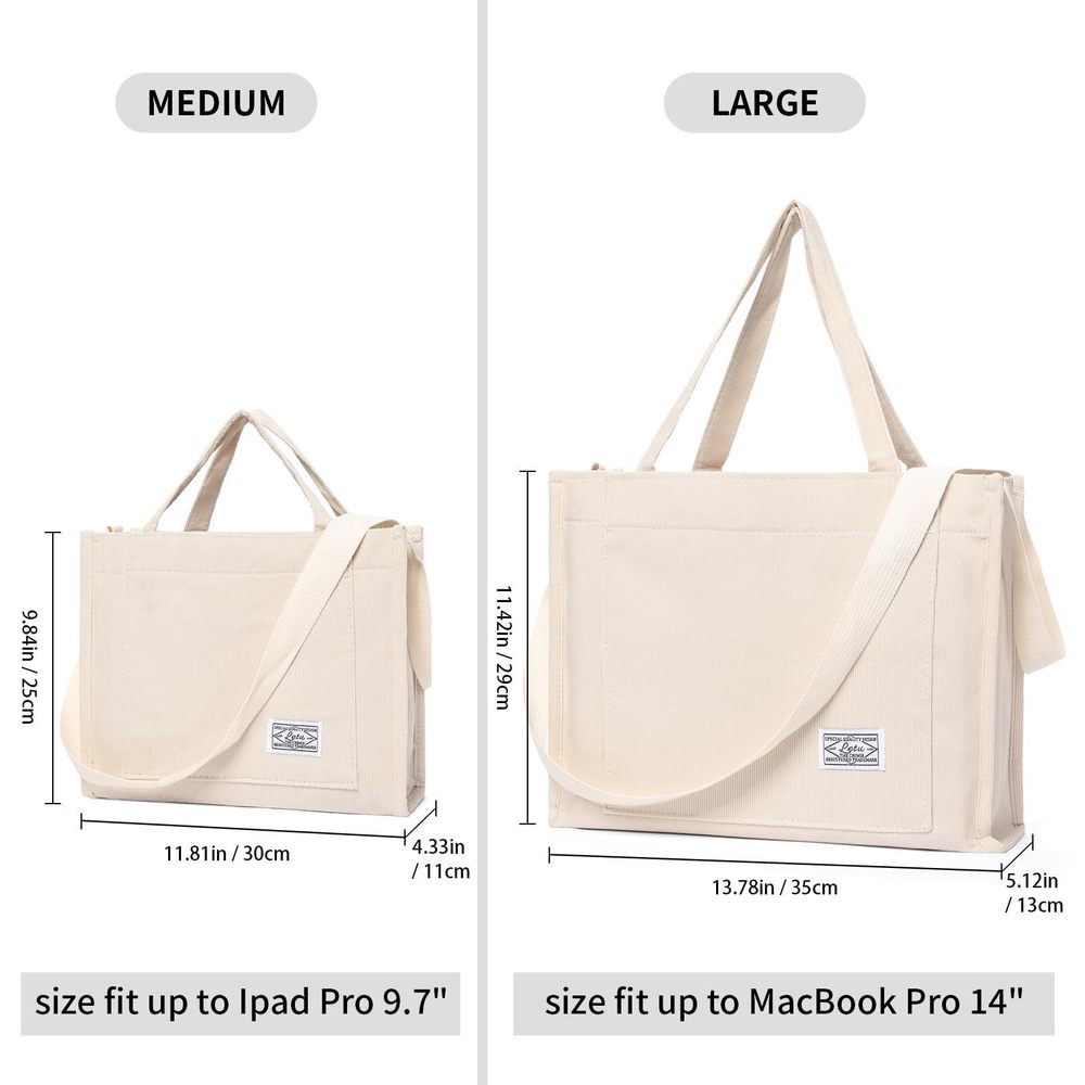 Corduroy Tote Bag Hobo Crossbody Bag Purse Shoulder Handbags :O - Picture 7 of 9